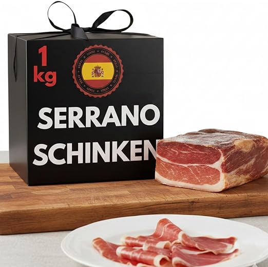 1kg Serrano Schinken am Stück | Spanischer Schinken | Jamon Serrano