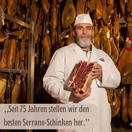 1kg Serrano Schinken am Stück | Spanischer Schinken | Jamon Serrano